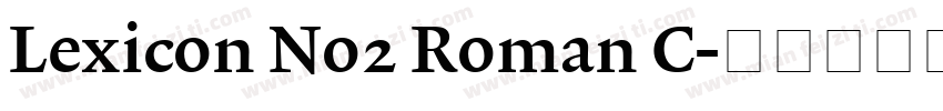 Lexicon No2 Roman C字体转换